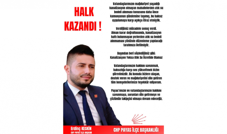 Erdinç Keskin: Kanalizasyon Yoksa Atık Su Ücreti De Olamaz - GÜNDEM - İnternetin Ajansı