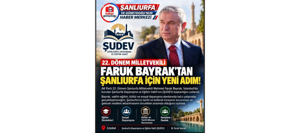 Metin Baydar: Mehmet Faruk Bayrak’ı ŞUDEV Başkanlığı Dolayısıyla Tebrik Ediyorum - GÜNDEM - İnternetin Ajansı